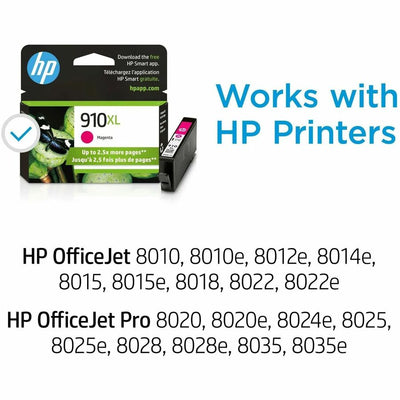 HP 910XL (3YL63AN) Original High Yield Inkjet Ink Cartridge - Magenta -, HEW3YL63AN