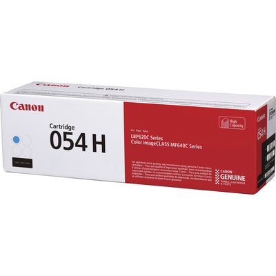 Canon 054H Original High Yield Laser Toner Cartridge - Cyan -, CNMCRTDG054HC