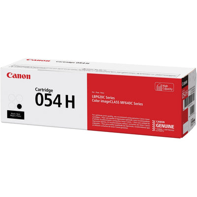 Canon 054H Original High Yield Laser Toner Cartridge - Black -, CNMCRTDG054HBK