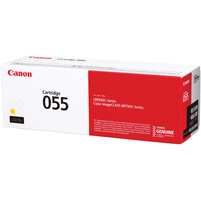 Canon 055 Original Laser Toner Cartridge - Yellow -, CNMCRTDG055Y