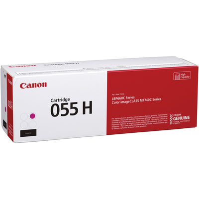 Canon 055H Original High Yield Laser Toner Cartridge - Magenta -, CNMCRTDG055HM