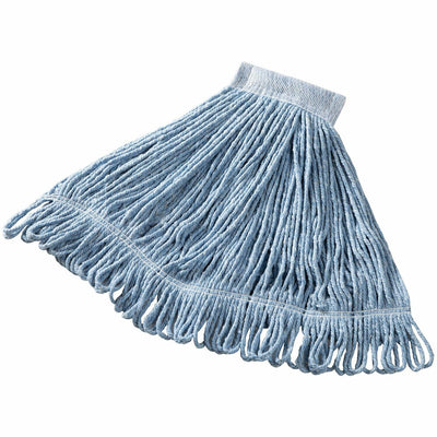Rubbermaid Commercial 5" Headband Blend Wet Mop, Blue, 6 / Carton, RCPD25206BE