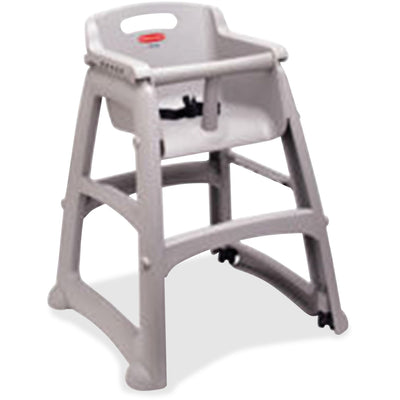 Rubbermaid Commercial Sturdy Chair Youth High Chair, Platinum, 1 Carton, RCP780608PLAT