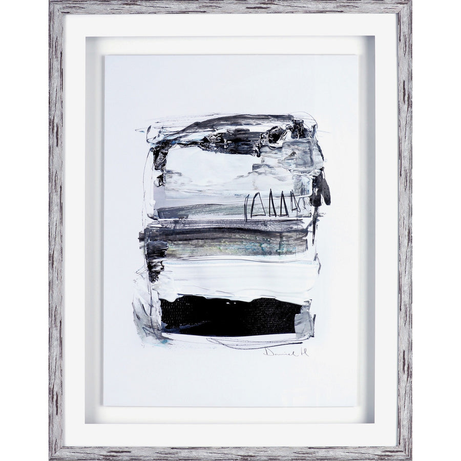 Lorell Abstract I Framed Artwork, White, LLR04470