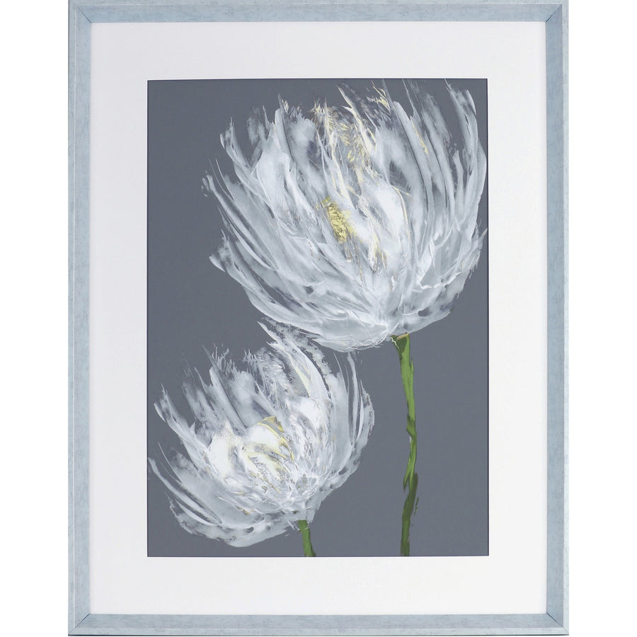 Lorell White Flower II Framed Abstract Art, LLR04479