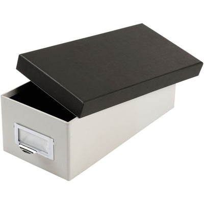 TOPS Oxford 3x5 Index Card Storage Box, Marble White, OXF406350