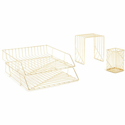 U Vena Desktop Organization Kit, Gold, UBR3940U00-01