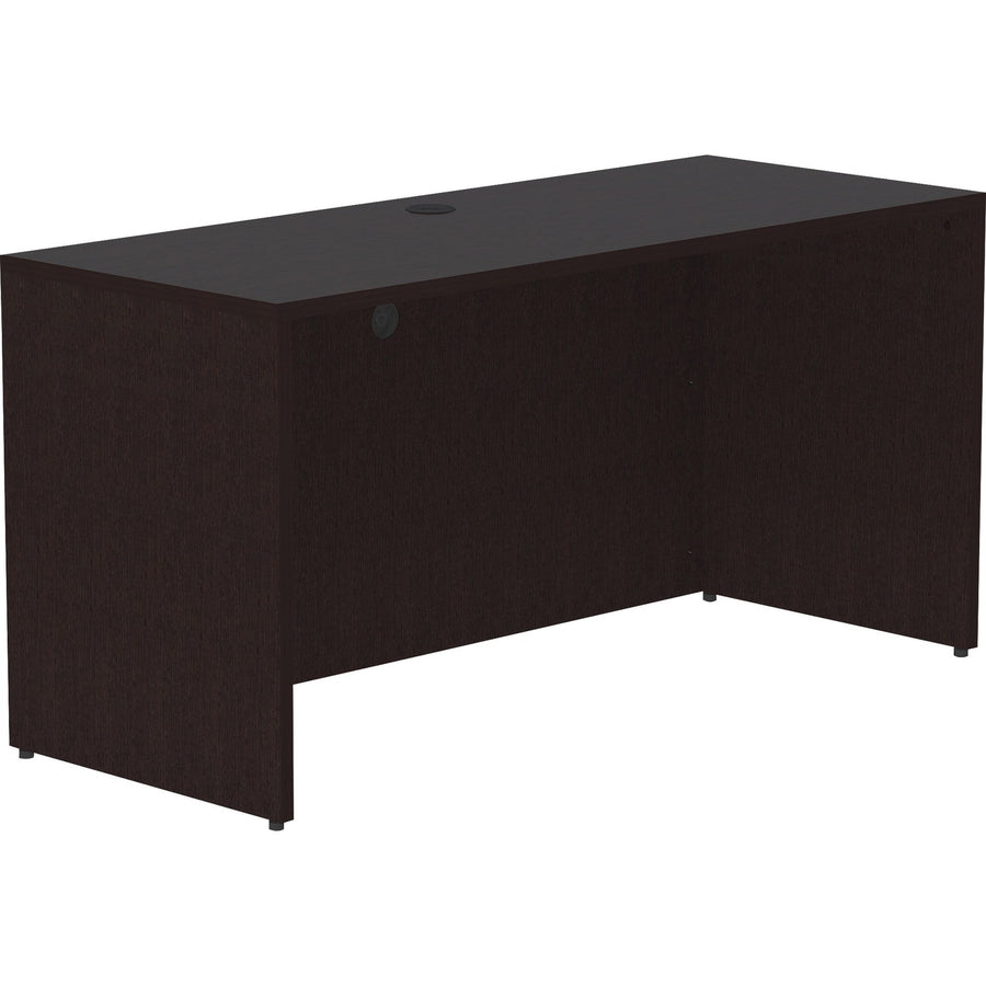 Lorell Essentials Series Credenza Shell, 1" Thickness - Top, Cord Management, LLR18213