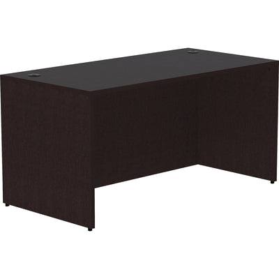 Lorell Essentials Series Rectangular Desk Shell, Brown, LLR18208
