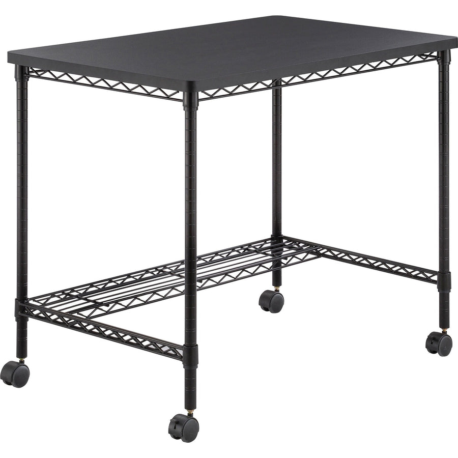 Safco Mobile Wire Desk, Locking Caster, SAF5203BL