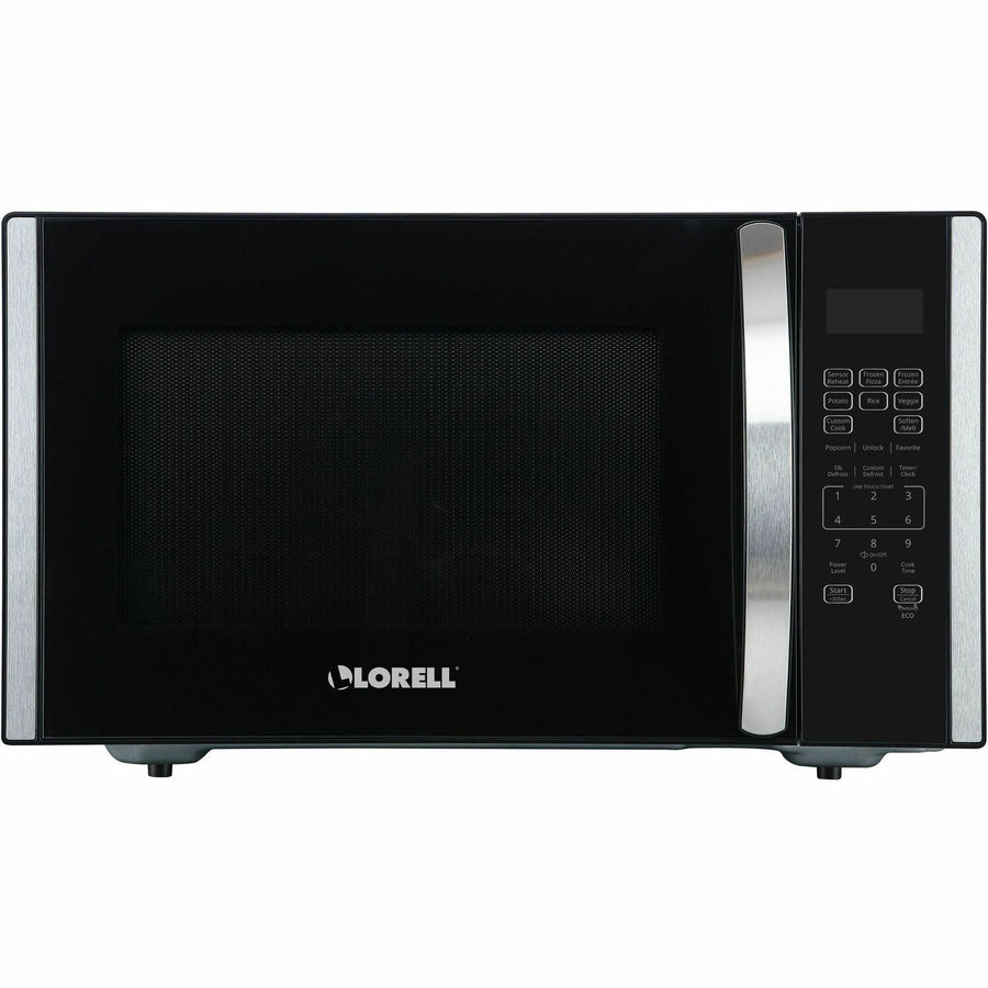 Lorell Microwave, 21.8" x 12.9", Silver, Metal, Timer, LLR00231