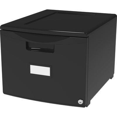 ERA Storex 18" Stackable File Drawer, Black, STX61265B01C