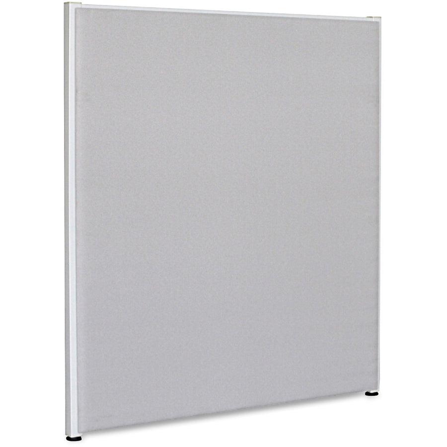 Lorell Panel System Partition Fabric Panel, 30" x 48", Gray, Steel, Leveling Glide, LLR90268