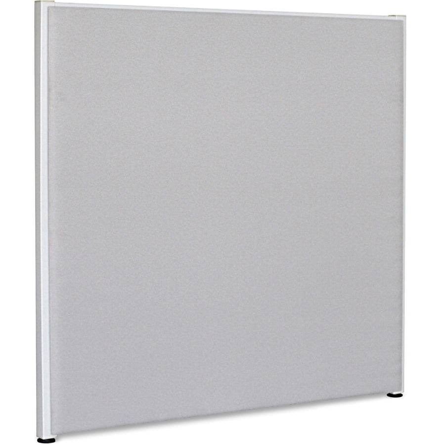 Lorell Panel System Partition Fabric Panel, 48" x 48", Gray, Steel, Leveling Glide, LLR90266
