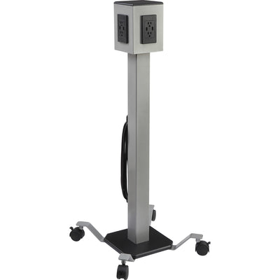 Lorell Mobile Power Tower, Gray, LLR34000