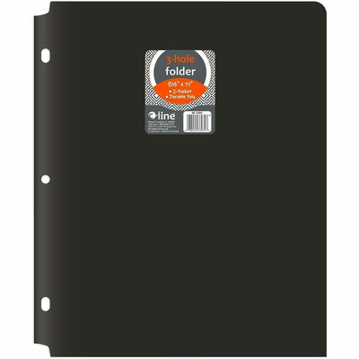 C-Line 2-pocket Heavyweight Poly Portfolio Pocket, Black, 8 1/2" Width x 11" Length, 25 / Box, CLI33931