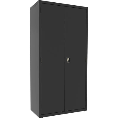 Lorell Fortress Series Janitorial Cabinet, Black, LLR00018