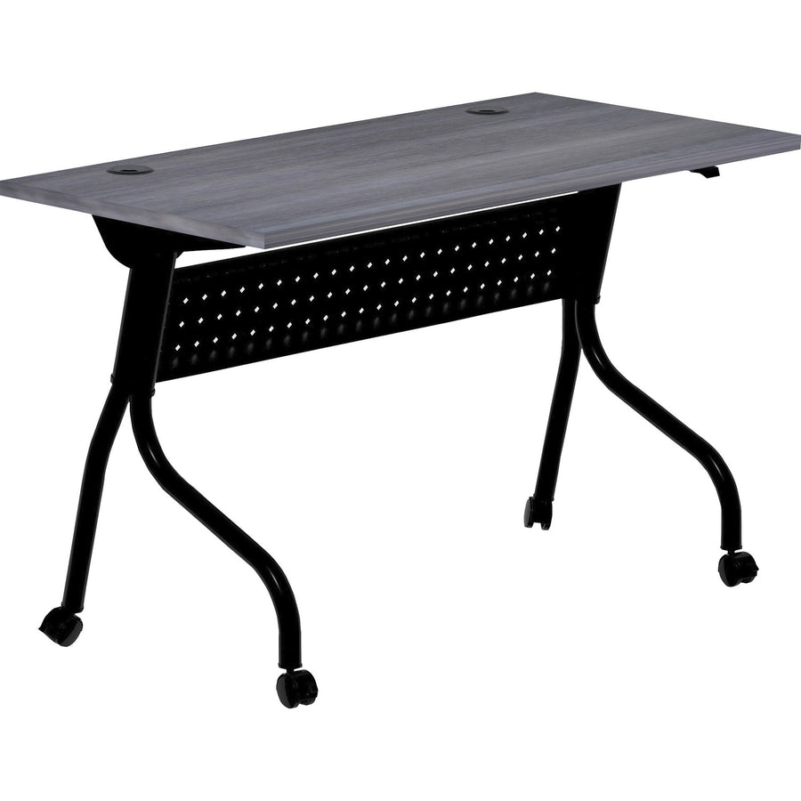 Lorell Flip Top Training Table, Melamine, Caster, LLR59489