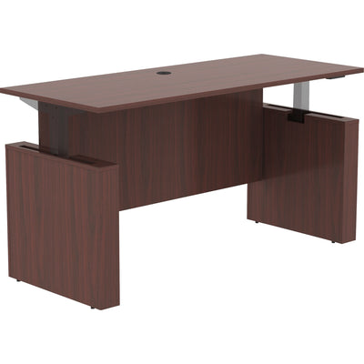 Lorell Essentials Series Sit-to-Stand Desk Shell, Brown, LLR69574