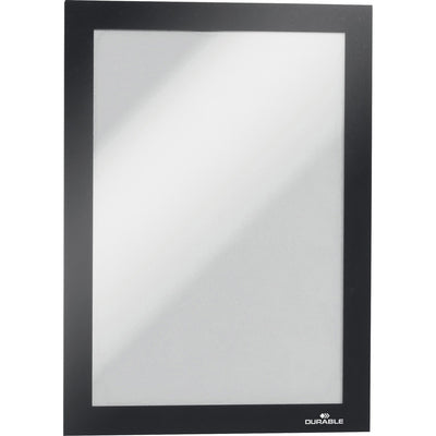 Durable Office DURAFRAME Magnetic Frame, Black, 2 / Pack, DBL472101