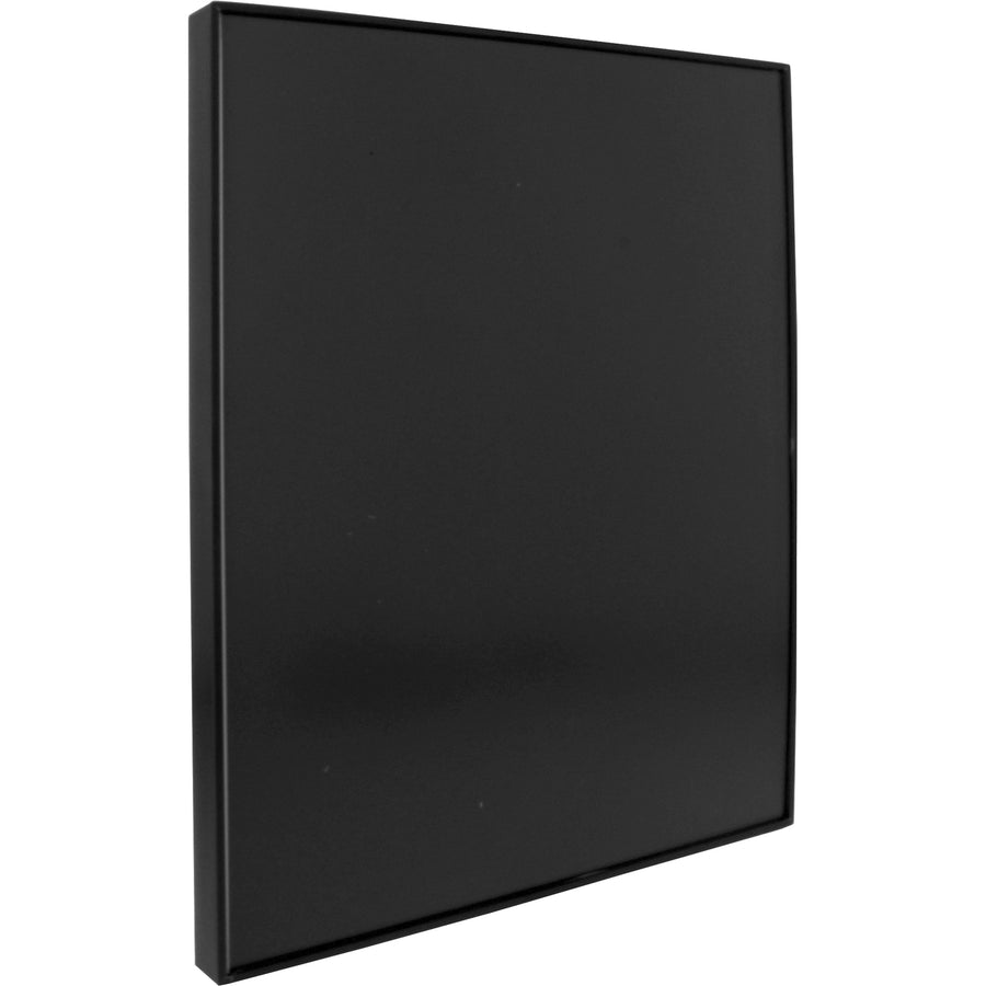 Lorell Snap Plate Architectural Sign, 8.5" x 11", Black, Plastic, Easy to Use, LLR02653