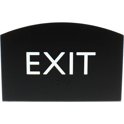 Lorell Exit Sign, Black, LLR02680