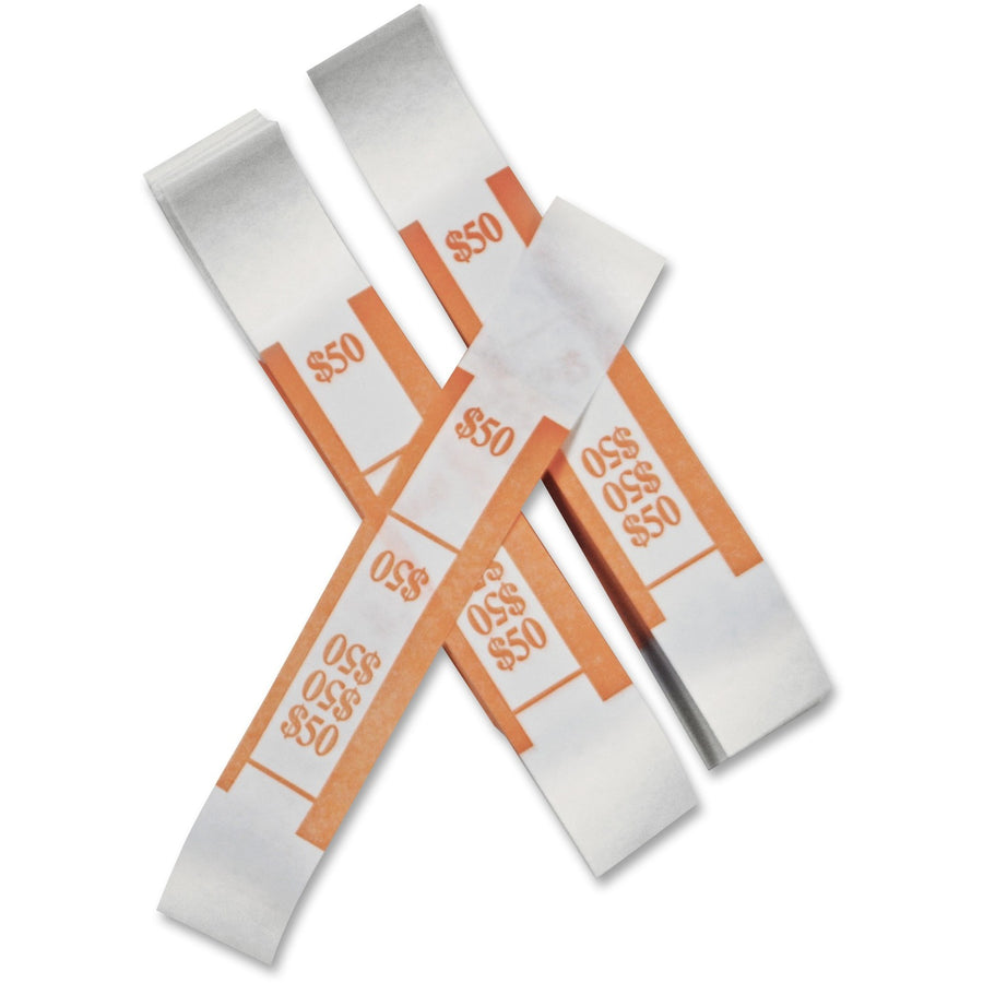 ICONEX SecurIT Currency Straps, Kraft Paper, Color Coded, 1000 / Pack, ICX94190059