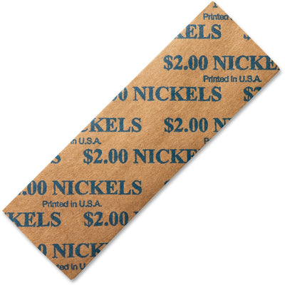 ICONEX SecurIT Color-coded Flat Coin Wrappers, Blue, 1000 / Pack, ICX94190052