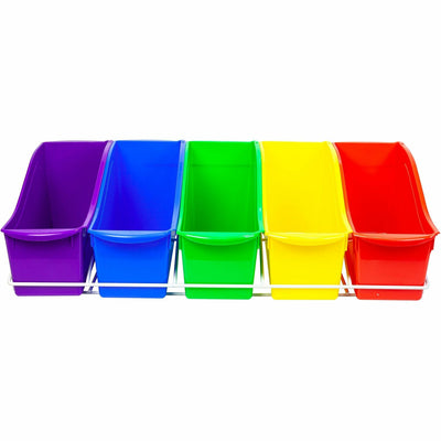 ERA Storex Large Book Bins Metal Shelf Rack, 1 Carton, STX71125U01C