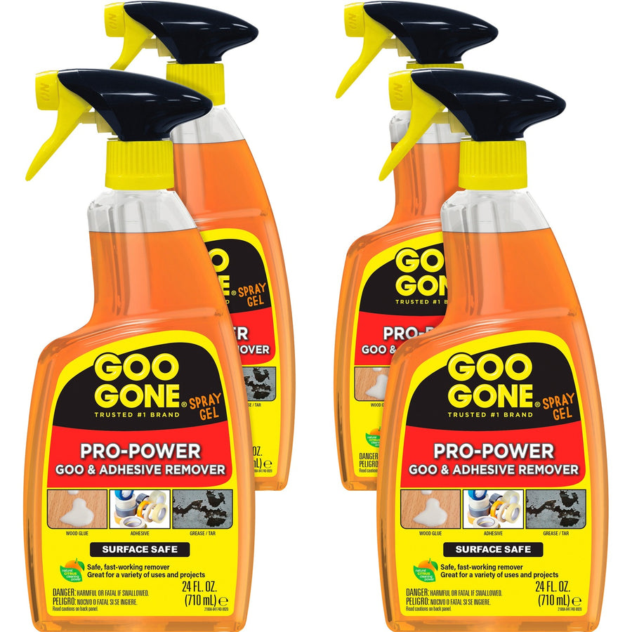 Goo Gone Spray Gel, Drip-free, 4 / Carton, WMN2180ACT