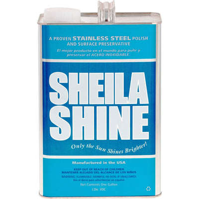 Sheila Shine Cleaner Polish, White, 4 / Carton, SSISSCA128CT