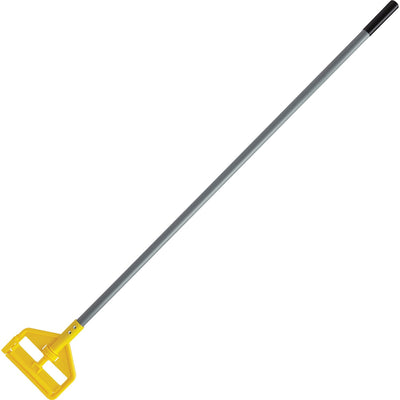 Rubbermaid Commercial Invader 54" Wet Mop Handle, Yellow, Fiberglass, Antimicrobial, 12 / Carton, RCPH145CT