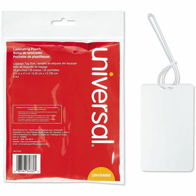 Universal Laminating Pouch, Clear, 25 / Pack, UNV84660