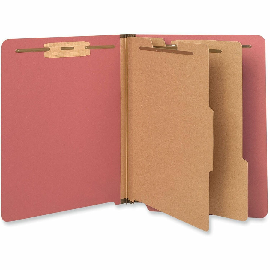 Universal Classification Folder, 8.5" Width x 11" Length, Bright Red, Straight, 10 / Box, UNV10320