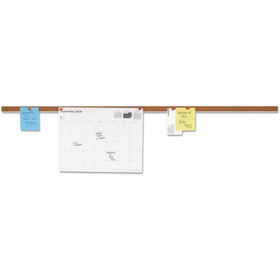 Universal Bulletin Board, 36" x 1", Easy Installation, UNV43436
