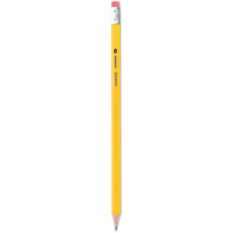 Universal Wood Pencil, Eraser, 72 / Pack, UNV55402
