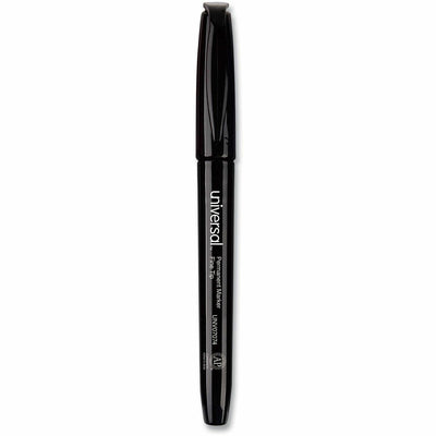 Universal Pen-Style Permanent Marker Value Pack, Fine Bullet Tip, Black, 60/Pack, UNV07074