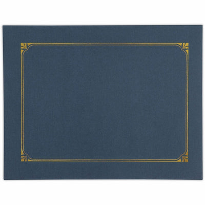 Universal Letter, A4 Certificate Holder, Navy, 8" Width x 10" Length, 6 Pack, UNV76897
