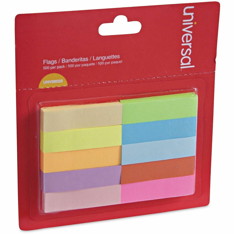 Universal Adhesive Note, Lime, Paper, Residue-free, 500 / Pack, UNV99026