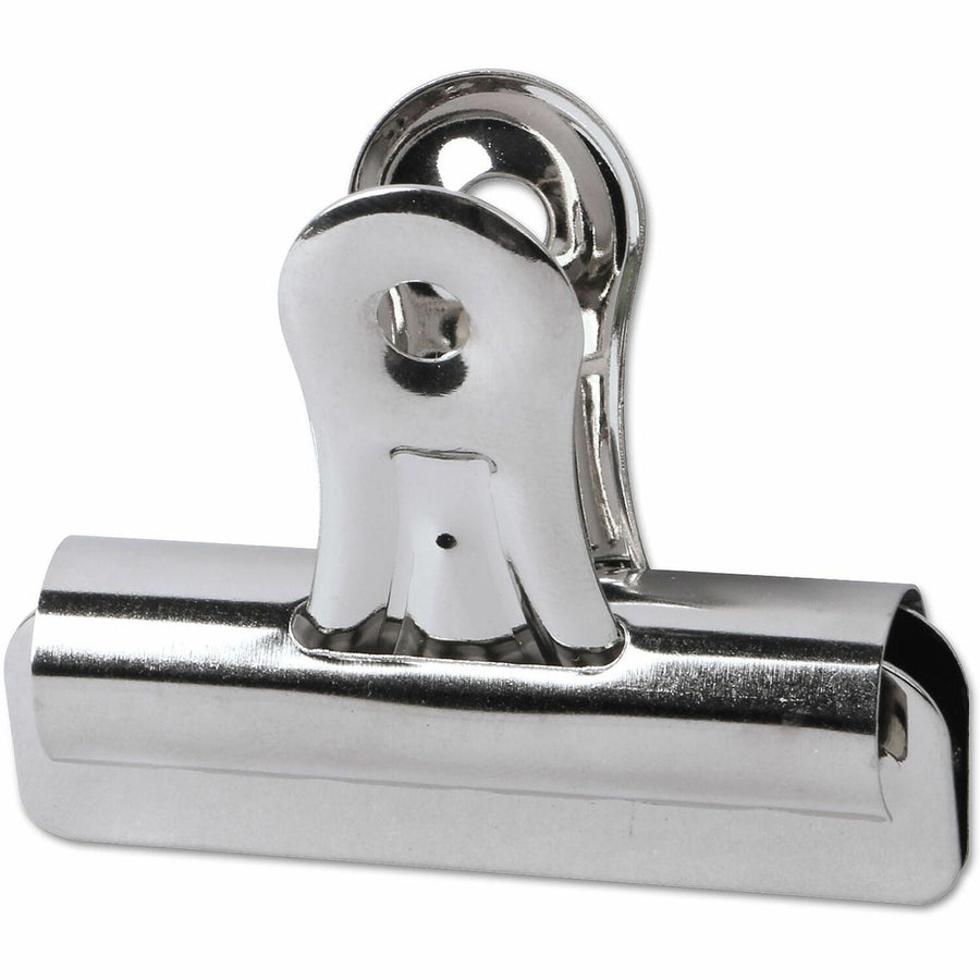 Universal Bulldog Clips, Medium, Nickel, 36 / Pack, Nickel Plated Steel, UNV31264