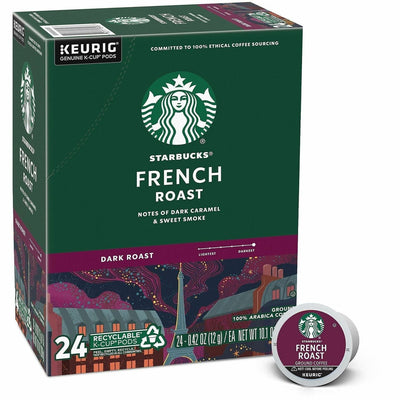 Starbucks K-Cup French Roast Coffee, 24 / Box, SBK12434813