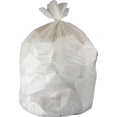 Genuine Joe 16-gallon Linear Low-Density Bags, White, 500 / Carton, GJO02865