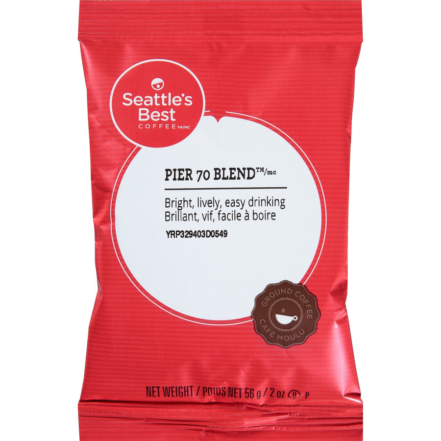Seattle's Best Coffee Pier 70 Blend Coffee, 18 / Box, SEA12420869