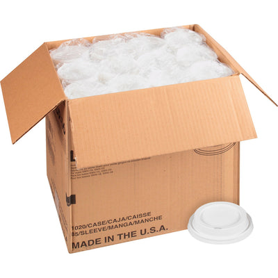 Starbucks Plastic Hot Cup Lids, White, 1020 / Carton, SBK12434007
