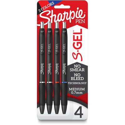 Newell Sharpie S-Gel Pens, 4 / Pack, SAN2096174