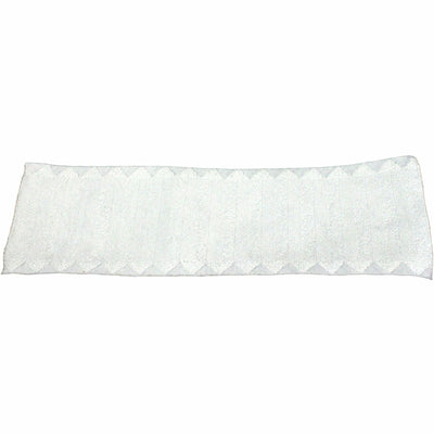Genuine Joe Single-use Microfiber Pad, White, 3 / Carton, GJO03128