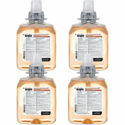 Gojo FMX-12 Refill Foam Antibacterial Handwash, Amber, 4 / Carton, GOJ516204CT