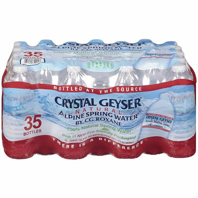 CG Roxane Crystal Geyser Natural Alpine Spring Water, Clear, 16.90 fl oz, CGW35001