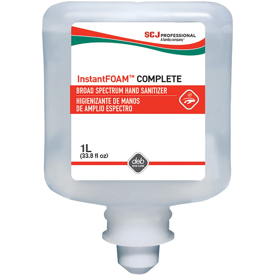 SC Johnson Hand Sanitizer Foam, Clear, Anti-irritant, 6 / Carton, SJNIFC1L