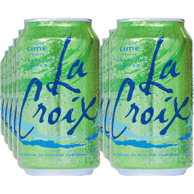 LaCroix Lime Flavored Sparkling Water, Calorie-free, 2 / Carton, LCX40125
